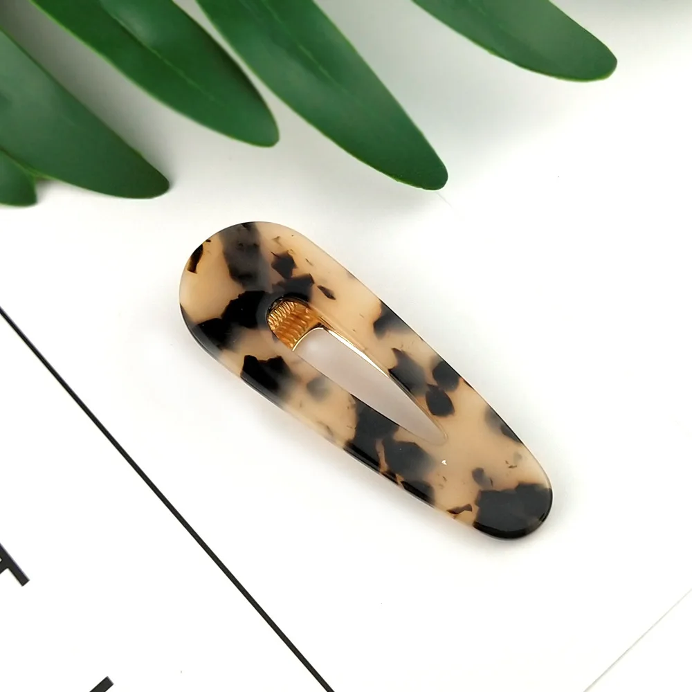 Leopard Water Drop 2 шт. аксессуары для волос для женщин заколки для волос блестки Леопардовый принт шпильки для девочек Modis головные уборы заколки повязка на голову аксессуары - Цвет: Leopard Water Drop
