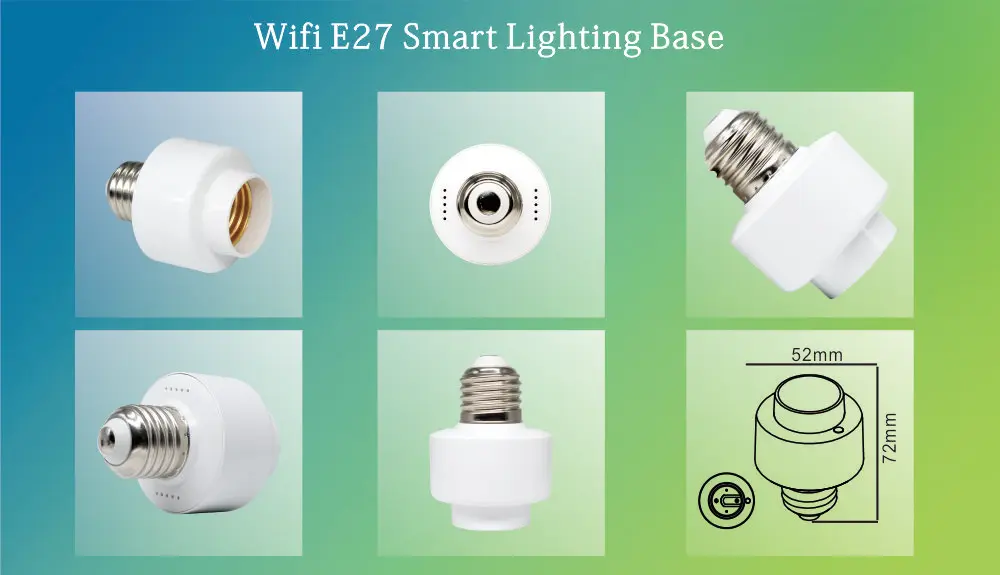 Tuya Smart Slampher WiFi Пульт дистанционного управления Wifi светодиодный светильник держатель лампы настоящий таймер для умного дома совместим с Alexa echo Google Home