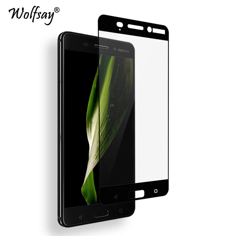 Защитное стекло для Nokia 6 закаленное Nokia6 с изогнутыми краями 2017 TA 1000 полноэкранная