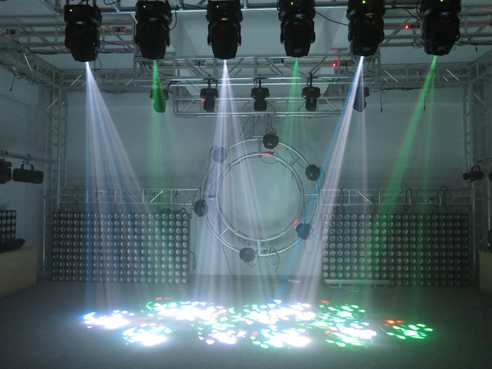 Горячий кейс для полетов 2в1 упаковка DMX 512 75 Вт светодиодный движущийся головной