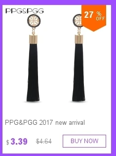 Ppg и pgg Лидер продаж года продаем тенденции моды розовый белый кристалл заявление Серьги Для женщин Роскошные Винтаж ювелирные изделия