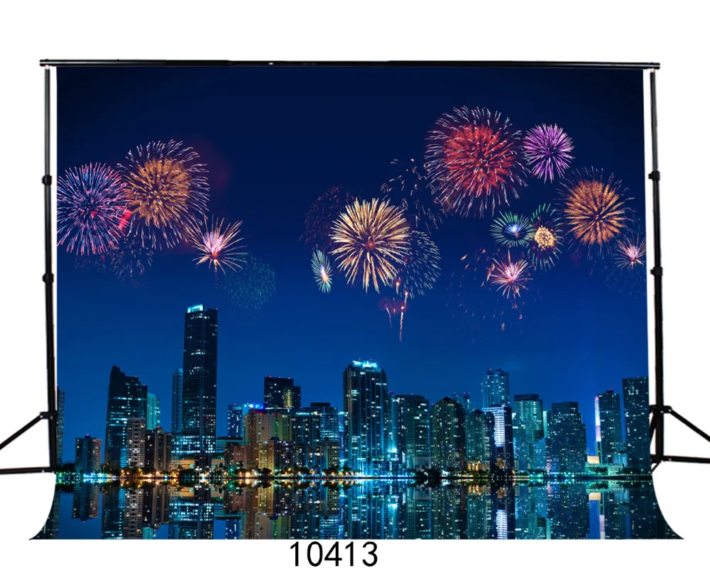 

Fireworks Background Vinyl Photography Backdrops Computer Printed Backgrounds for Photo studio Party for Wedding Children