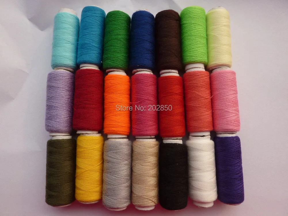 Бесплатная доставка полиэстер швейные нитки 40 S / 2 21 различных цветов ( катушки )