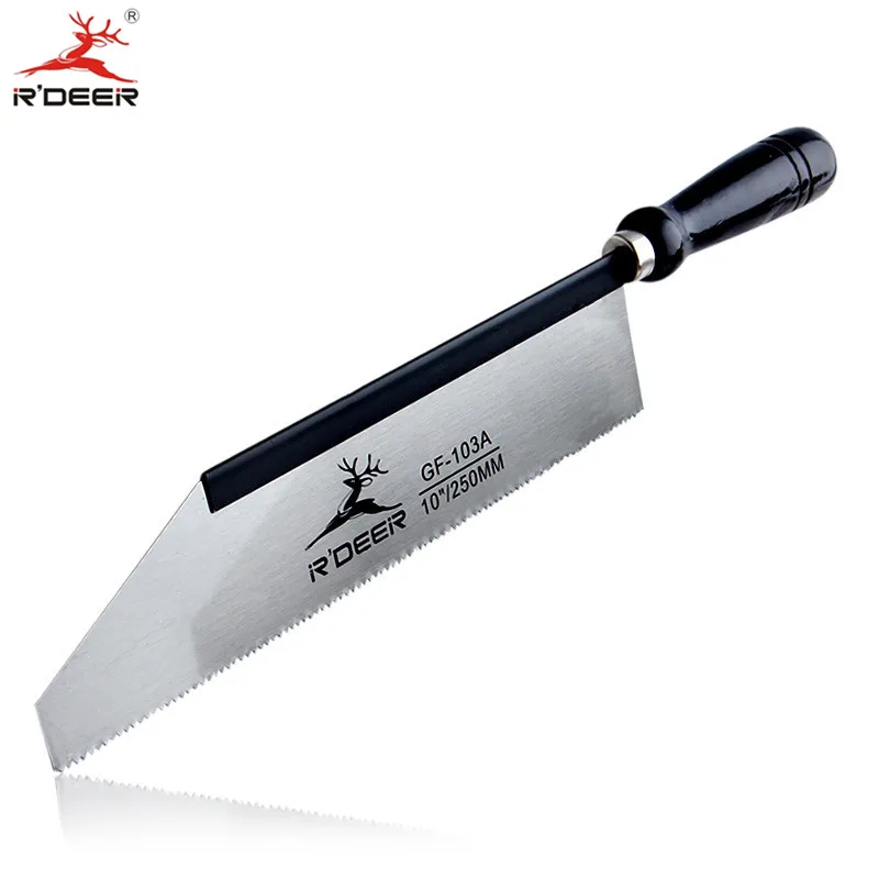 Пилы RDEER 10 ''/250 мм с круглой деревянной ручкой 65 # из марганцевой стали для