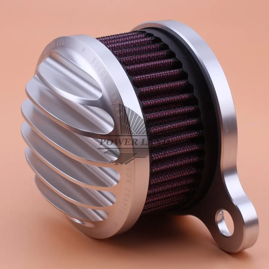 Silver Custom Rough Crafts Air Cleaner + Intake Filter System Kits For 2004-2014 Harley Sportster 883 04-14 XL 1200 | Автомобили и