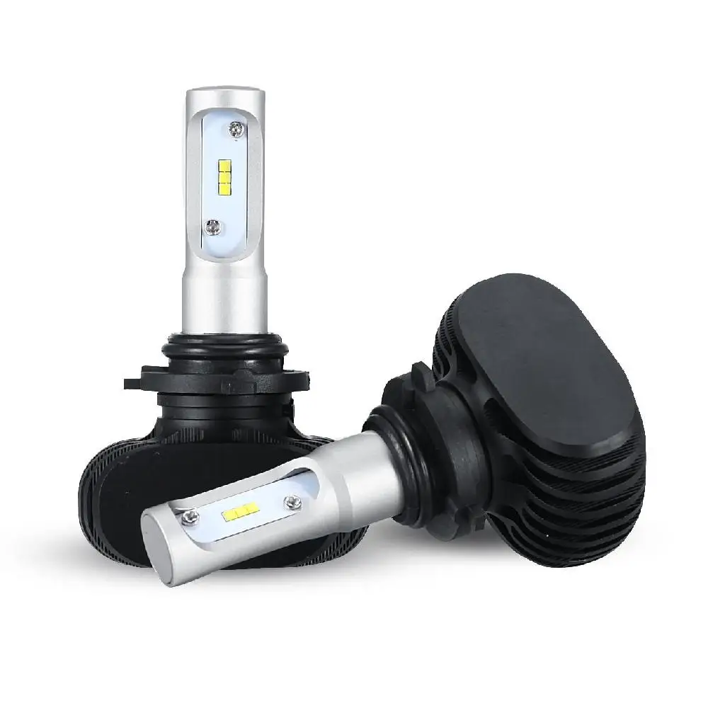 Auxmart 9005 HB3 9006 HB4 светодиодный фары автомобиля 50 Вт авто светодиодный H7 лампы для передних фар Светодиодный H1/H3/H11 Автомобильные фары 6500K 12V 24V