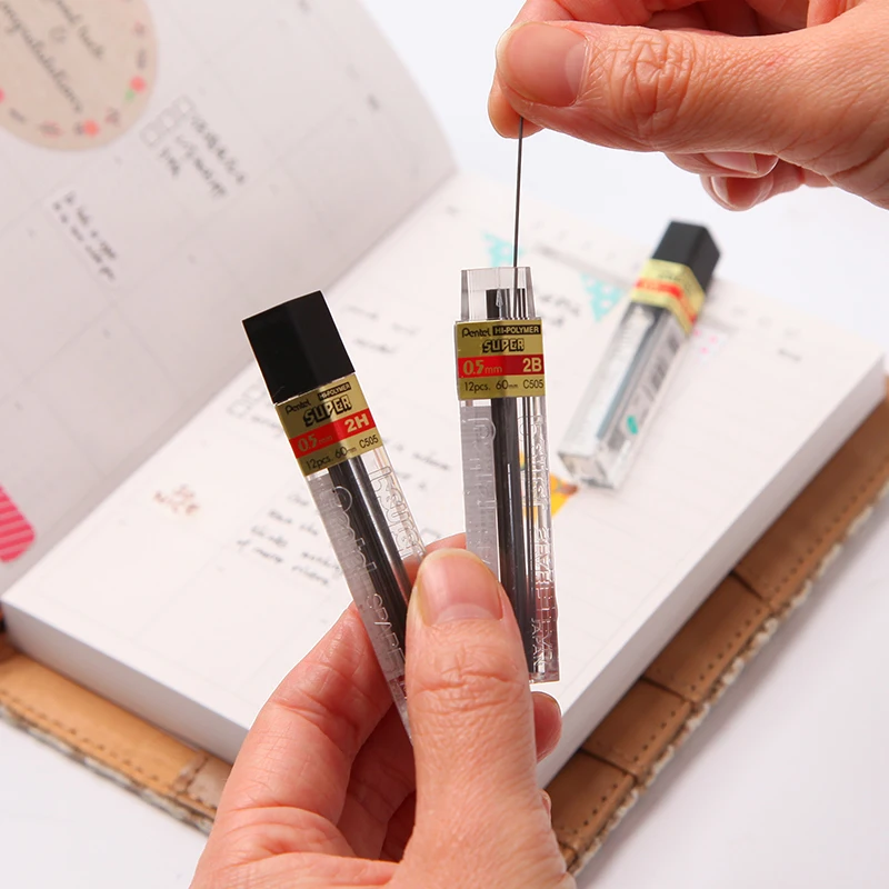 1 шт. Pentel C505 активный свинцовый сердечник 0,5 мм механический карандаш свинец 2B/HB/2H