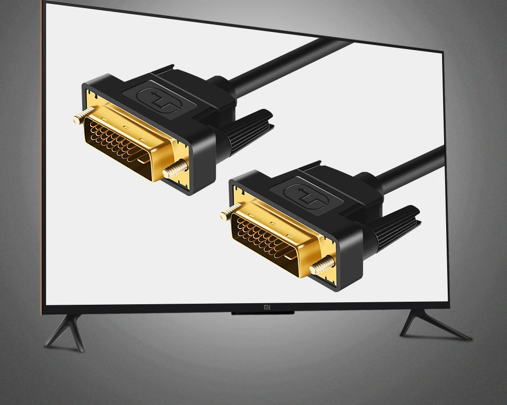 Высокоскоростной кабель DVI 1080p позолоченный штекер папа-папа DVI к DVI 24+ 1 штепсельный кабель 1 м 1,8 м 2 м 3 м для проектора lcd DVD HDTV xbox
