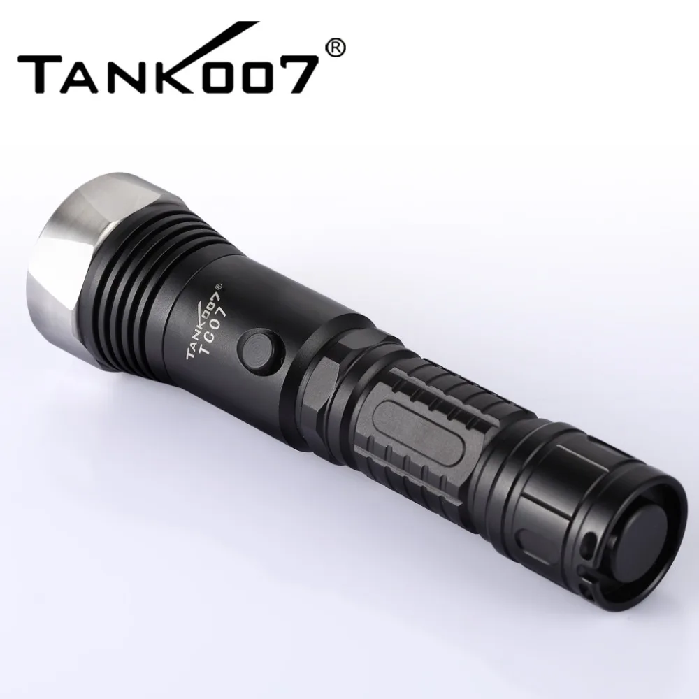 Verkaufen 1 Set TANK007 TC07 5-modi CREE XM-L U2 Polizei Mächtigsten Led Taschenlampe Mit 1*18650 Batterie + Ladegerät