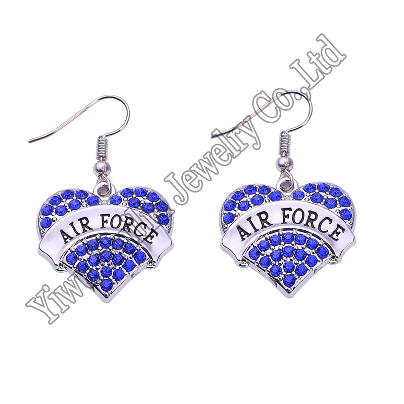 Серьги ВВС кристалл украшение в форме сердца кулон французский крюк серьги