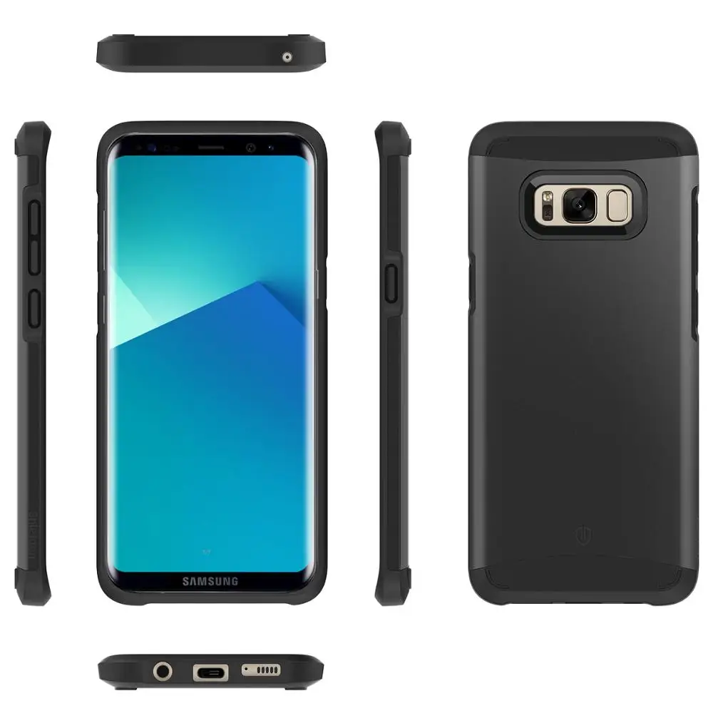 Чехол SHIELDON Sunrise Series для Galaxy S8 Plus тонкий амортизирующий 2 в 1 двухслойный дизайн
