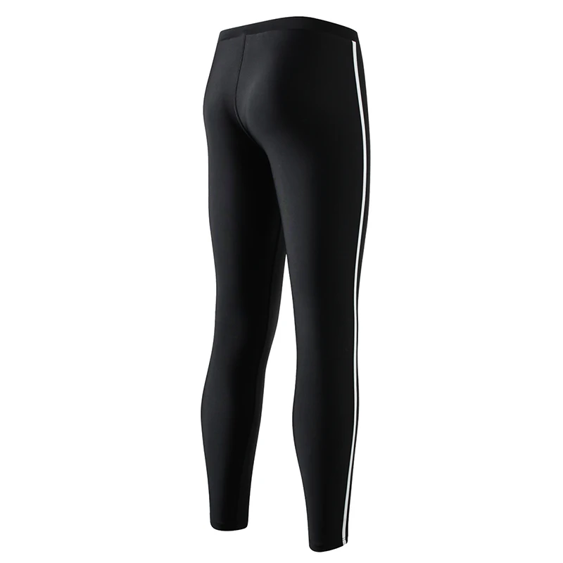Мужской черный спортивный костюм с длинным рукавом одежда для плавания