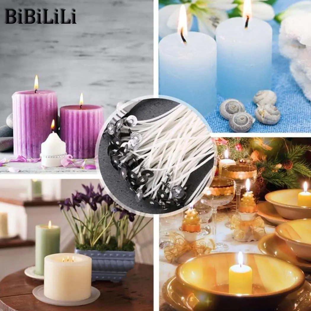 Ядро 9 дюймов 3 DIY эко ядро новый бездымный хлопок упаковка Свеча 10 см фитиль белый