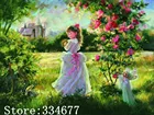 Набор для вышивки крестиком Розовый сад, для девочек, 14CT