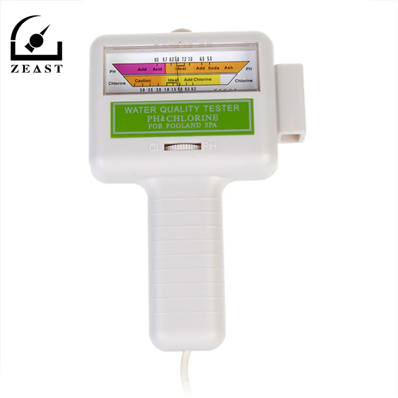 РН метр PC101 портативный тестер качества воды PH/CL2 измеритель уровня хлора для