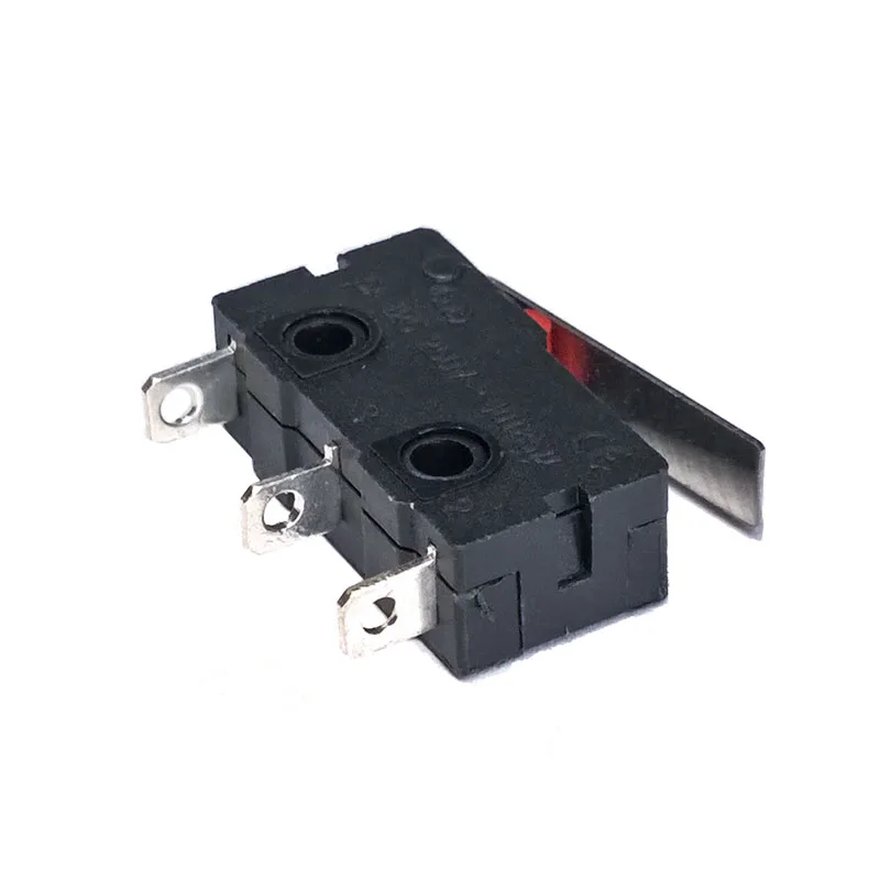 10 шт./лот KW11 Pulley 250V 5A 3 контактная Кнопка Poussoir металлический Interrupteur