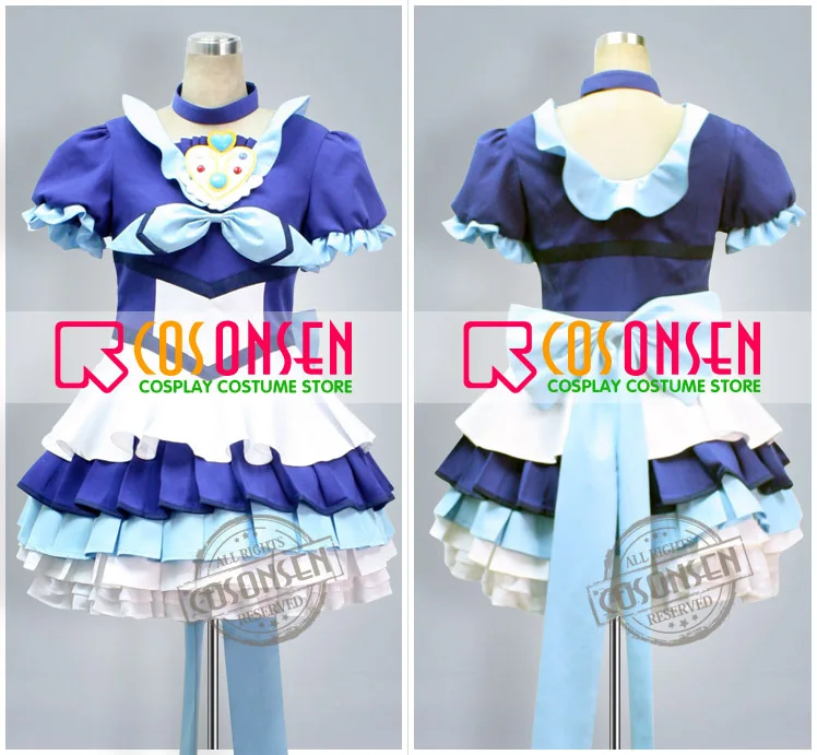 Костюм для косплея ONSEN костюм с сиреной голубое платье любого размера|cosplay costume|blue