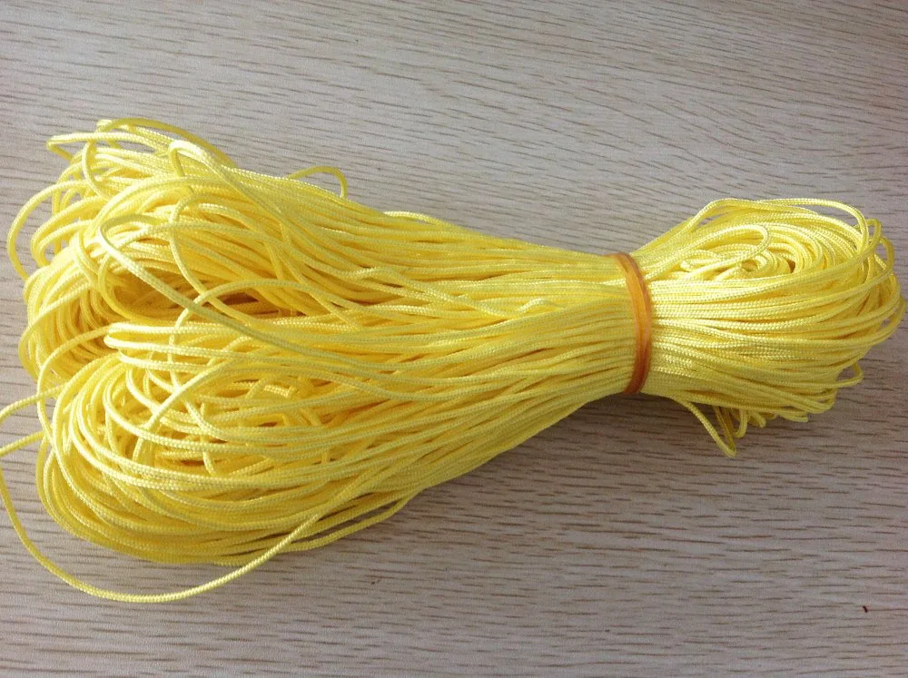Желтый нейлоновый шнур 2 мм + змеевидный аксессуары для