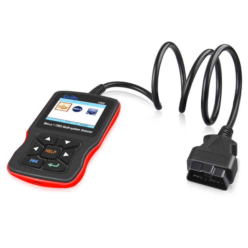 CREATOR C502 OBD2 код читателя Профессиональный диагностический инструмент полная система сканер для Mercedes Benz W211 W210 C200 W203 W204