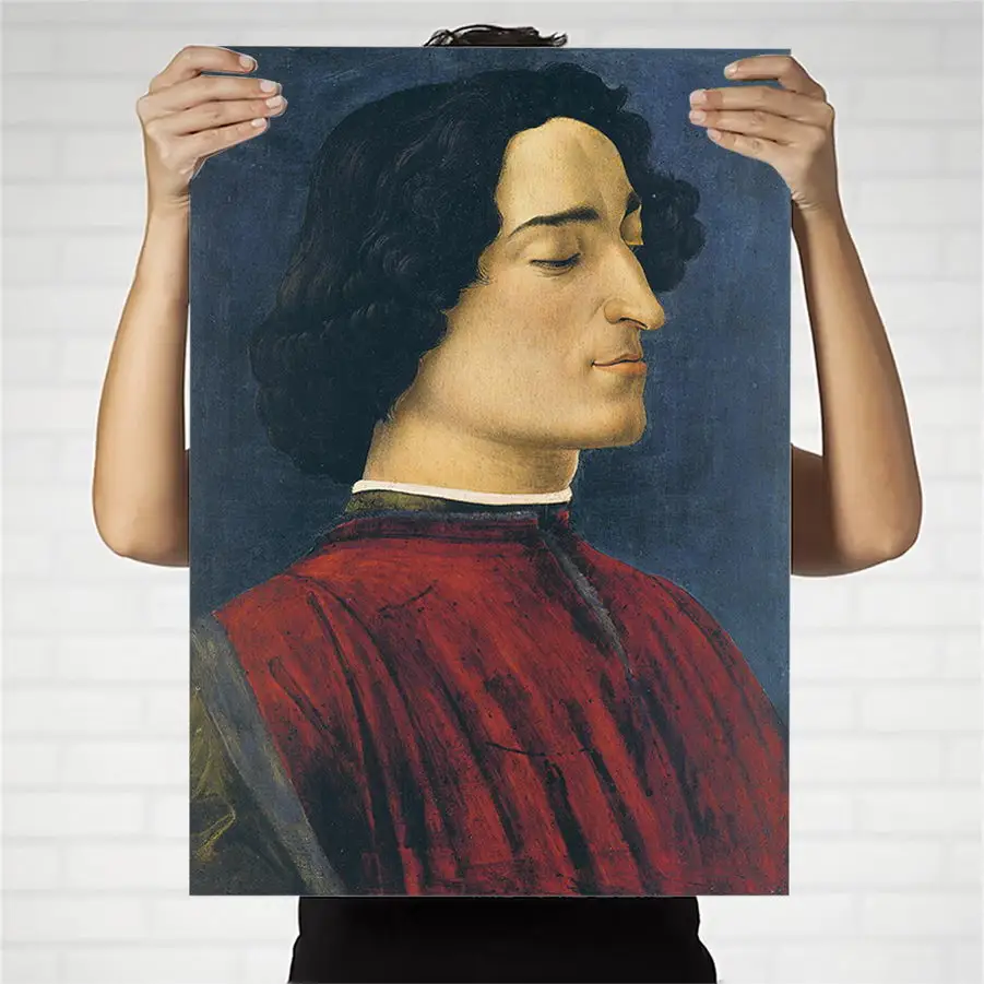 Домашний декор Печать на холсте настенные картины для гостиной Печать на холсте картины итальянский портрет Giuliano De Medici