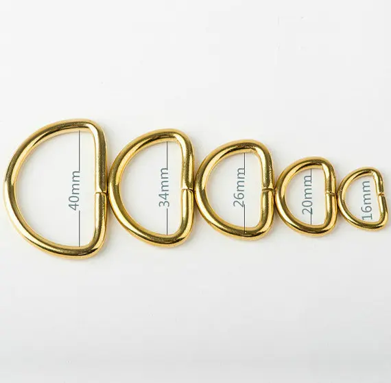 Золотое D образное кольцо 20 мм|d ring|gold d ringd ring gold |