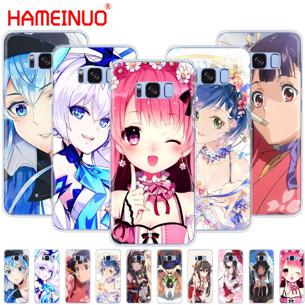 HAMEINUO kawaii girl Аниме чехол для сотового телефона Samsung Galaxy S9 S7 edge PLUS S8 S6 S5 S4 S3