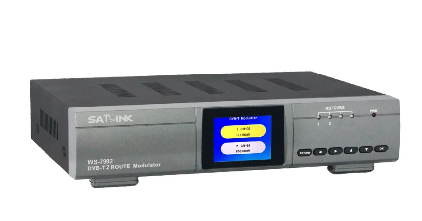 Satlink WS 7992 2 маршрут DVB T модулятор AV HDMI два маршрутизатора DM 7992DVB HD цифровой RF|dvb-t