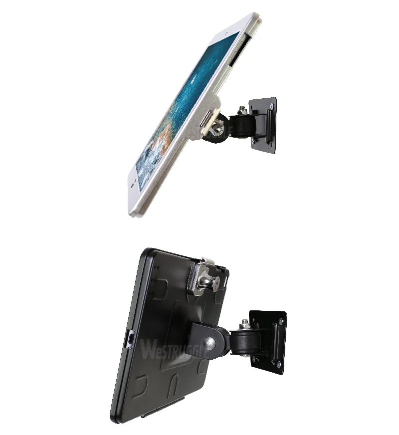 Подходит для ipad 2/3/4/air/pro настенный металлический чехол для ipad 9,7 Стенд Дисплей Кронштейн планшет замок держатель Поддержка регулировка угла