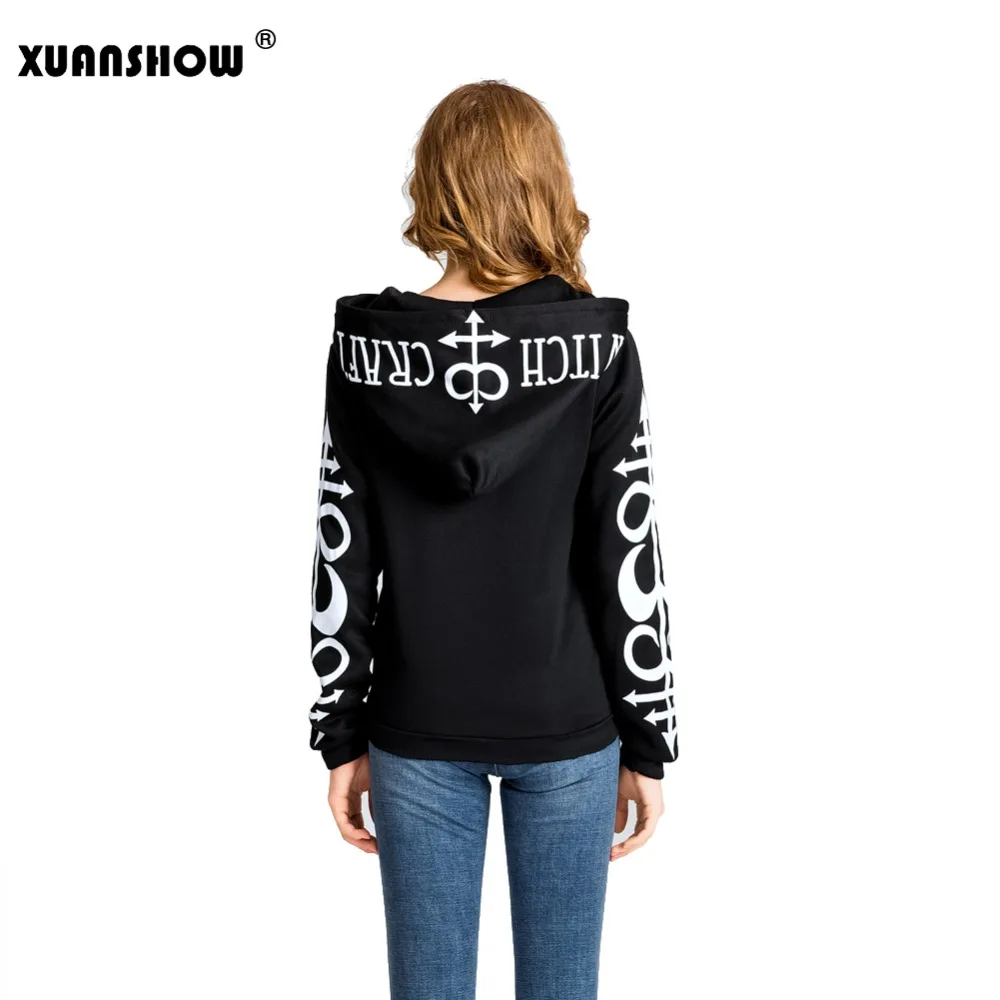 XUANSHOW 2021 осенние модные женские толстовки на Хэллоуин Harajuku панк большая шляпа