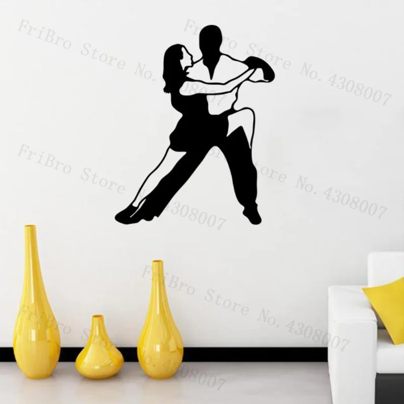 International Dance Latin dance Protect the school classroom studio decorative laminated glass wall stickers | Дом и сад