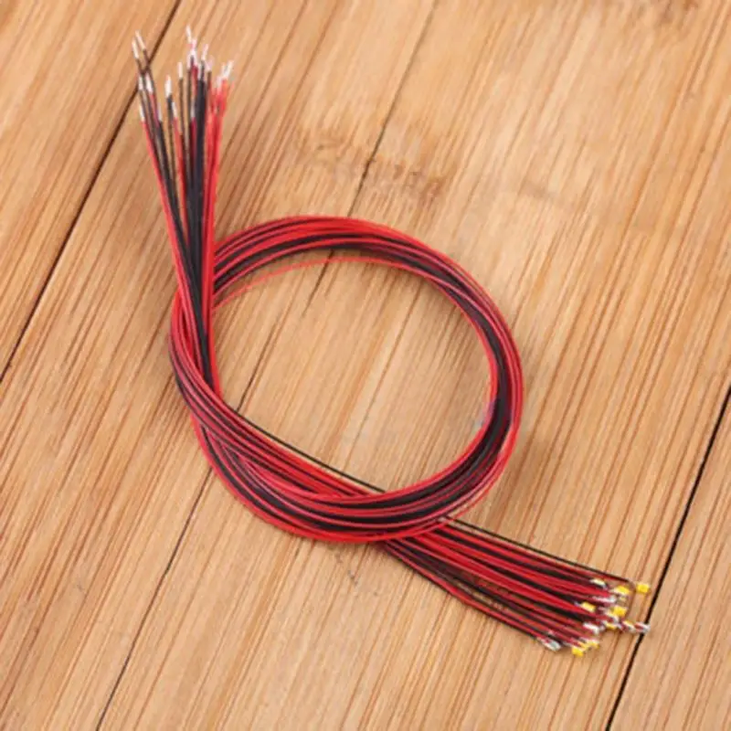 10 шт. T0402WM предварительно припаянный micro litz проводник теплый белый SMD Led 0402