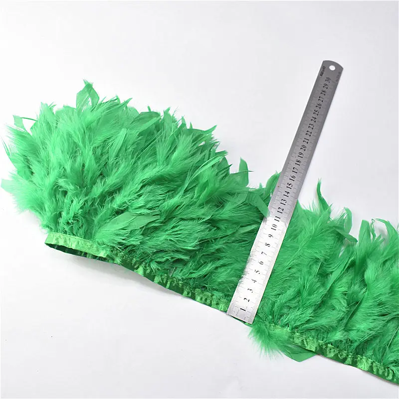 2 ярда натуральное окрашенное платье с бахромой из перьев индейки 10 15 см|Перо| |
