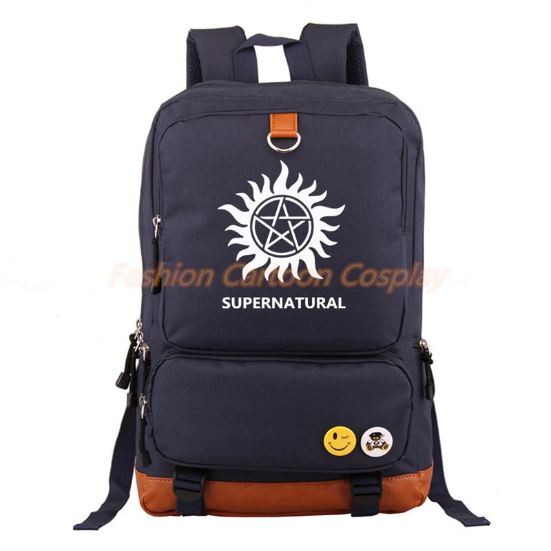 ТВ шоу Сверхъестественное SPN Рюкзак Mochila повседневные рюкзаки подростковые Мужские Женские школьные сумки Дорожная сумка для ноутбука