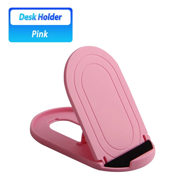 pink Мини настольный держатель мобильного телефона Настольный планшет смартфон Поддержка для samsung S10 plus huawei P30 складной стол автомобильный держатель телефона - Цвет: pink