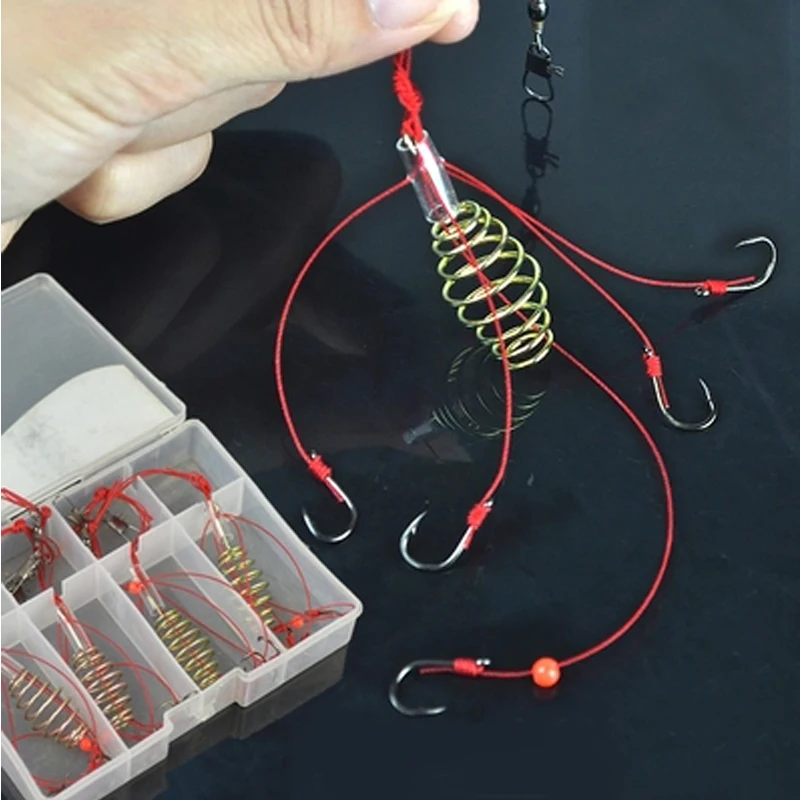 GUGUFISH Explosive hook A box of four pieces Ocean beach fishing Rivers and lakes Fishing 11.5*9*2.5cm|explosion hook|fishing hookfishing fish |