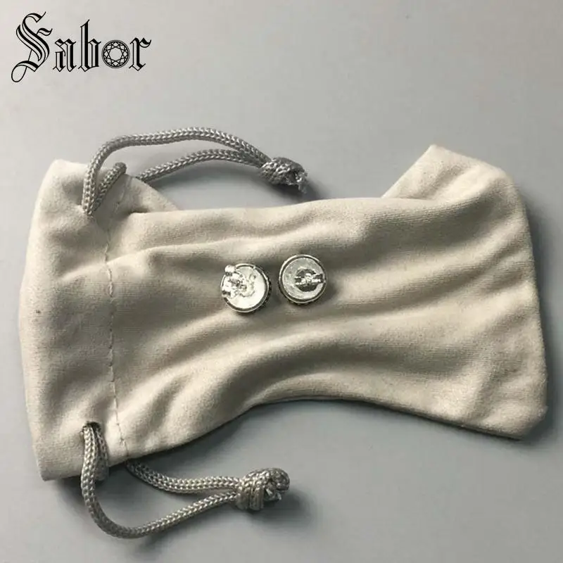 Женские вечерние сережки гвоздики с кристаллами высококачественные