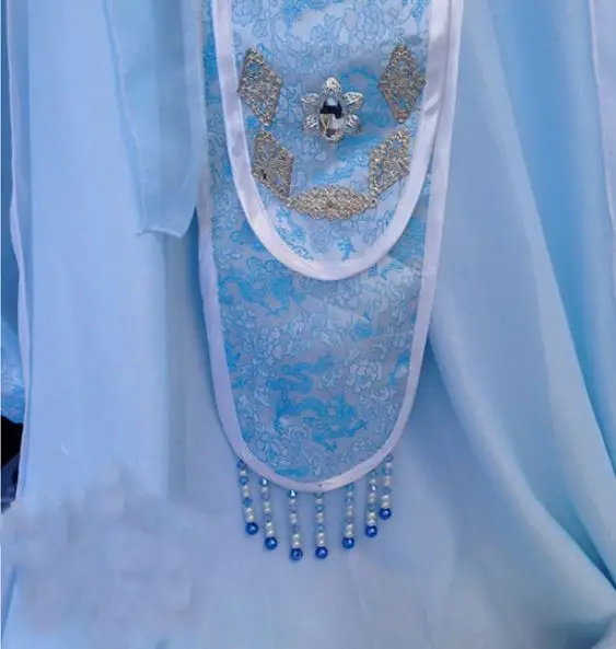 Xu Ran Ju белый синий мужской костюм Hanfu Cos Shen'An MuYan ShangGuan Tou для косплея Hanfu|Костюмы