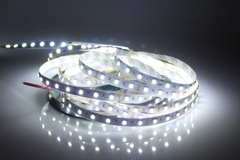 Rgb Светодиодная лента 5050 SMD 12V Гибкая неоновая лента светильник 60 светодиодный s/m 1 метр RGB, белый, белый теплый, синий, зеленый, красный, желтый