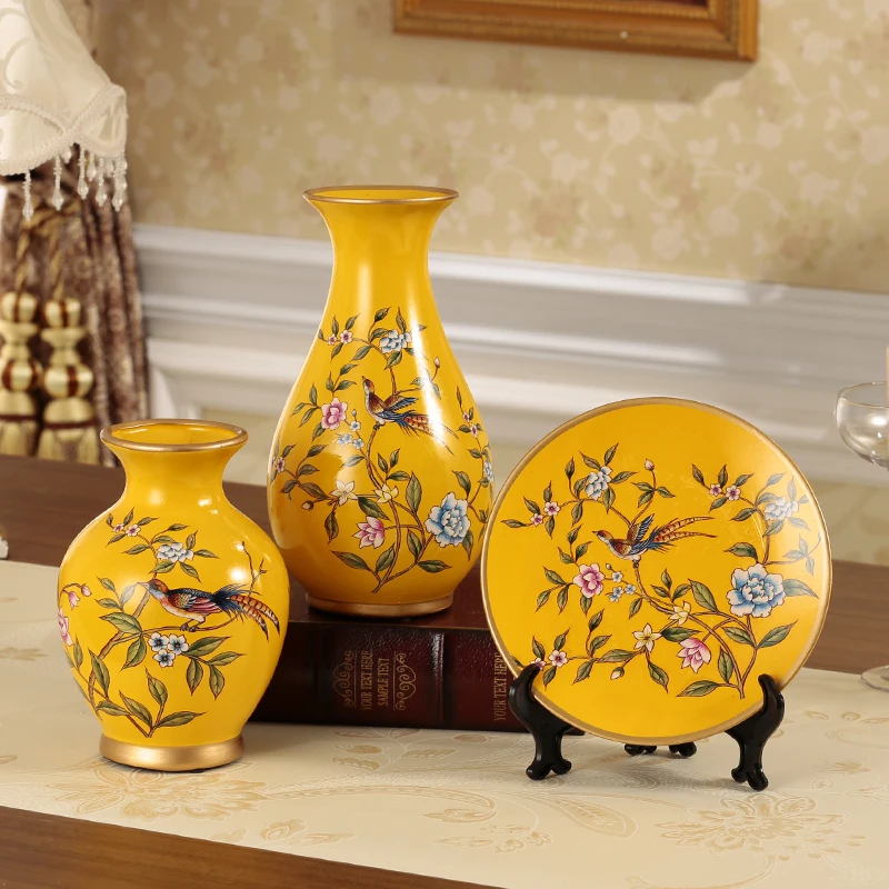 Ремесла домашняя атмосфера керамическая подарки украшения для гостиной три
