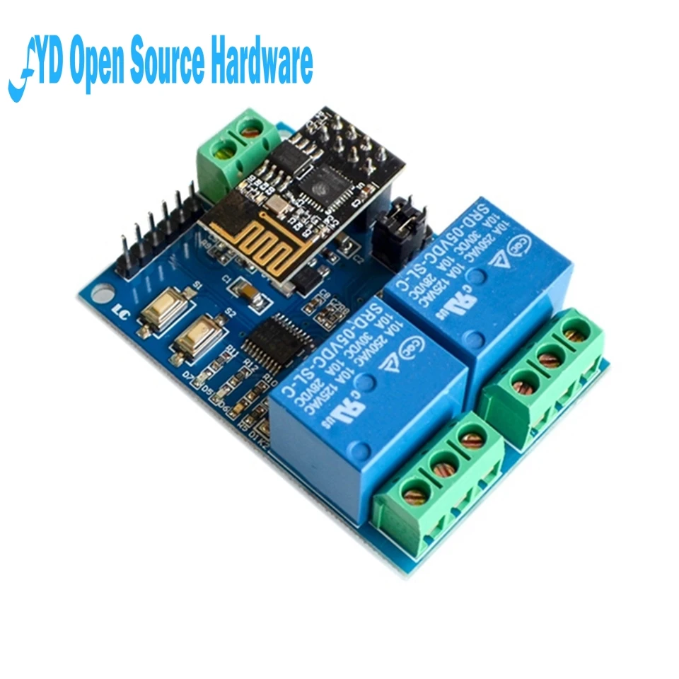 1 шт. 5 в ESP8266 ESP 01 2 WiFi реле канала модуль канальный релейный для IOT Smart Home Phone APP