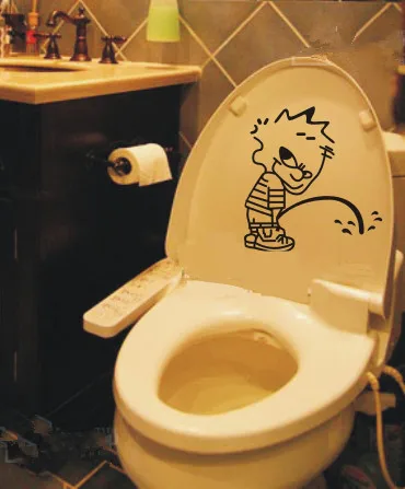 Забавные настенные наклейки для зеркала в ванной комнате двери милые дети