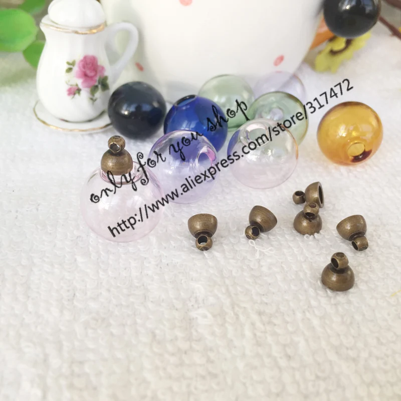 Бесплатная доставка! 20 компллот ./смешанный стеклянный пузырьковый и колпачок