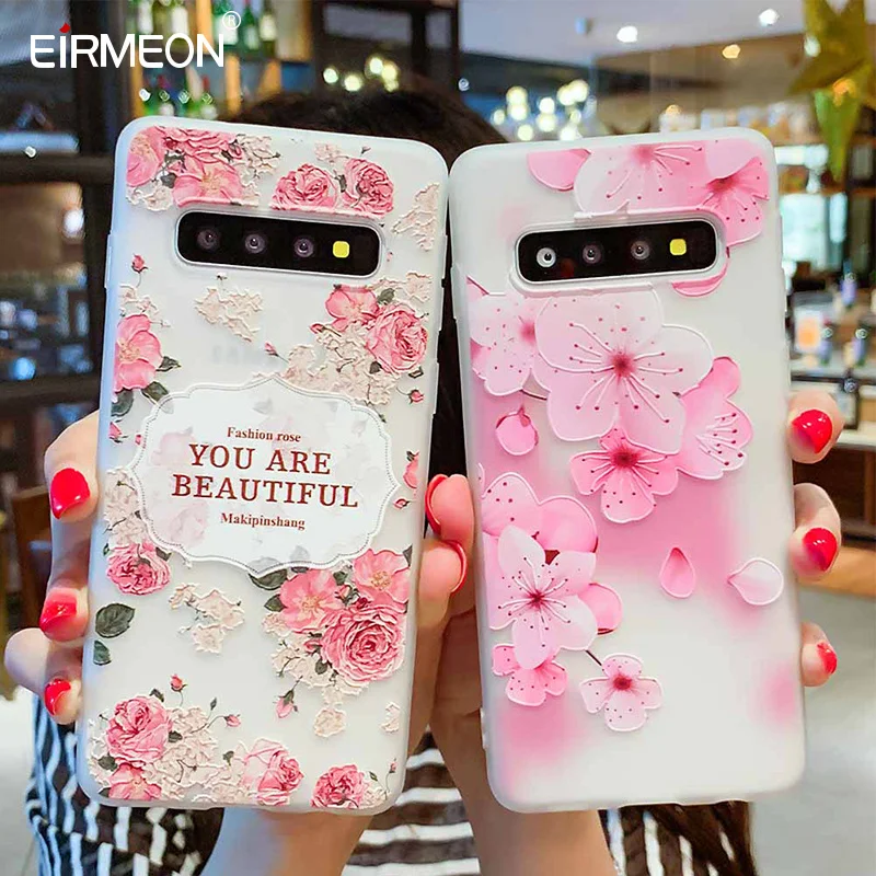 Чехол для Samsung Galaxy S10 M10 M20 A30 A50 A7 A8 A6 J4 J6 EU Edition 2018 S8 S9 J3 J5 J7 A3 A5 2017 Lite Flower Case | Мобильные