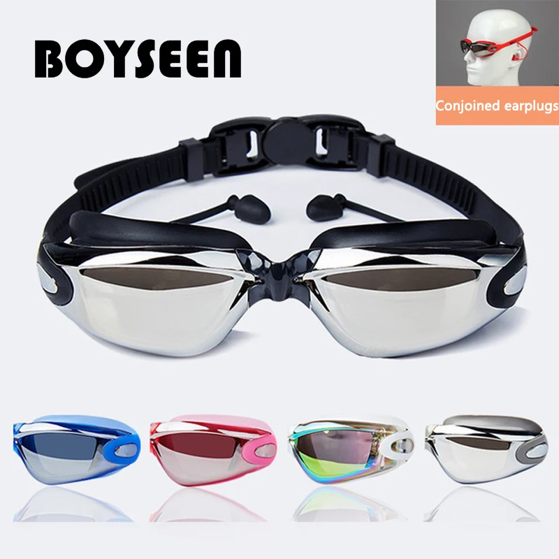Плавательные очки для мужчин и женщин цветные плавательные бассейна