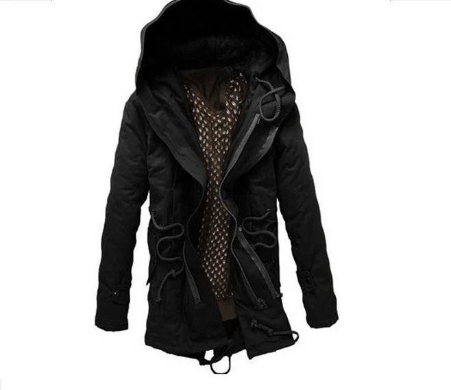 

Korean Version Men cotton-padded Coat Jacket British Fashion Youth Cotton Jacket M-7XL Thick Hooded Coat cotton-padded Jacket