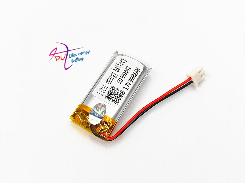 JST PH 2 54 мм 2pin 3 7 В 900 мАч 902042 902040 литий-полимерная LiPo аккумуляторная батарея с