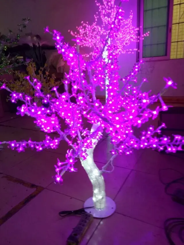 Наружная Водонепроницаемая искусственная 1 м Светодиодная лампа вишневого цвета