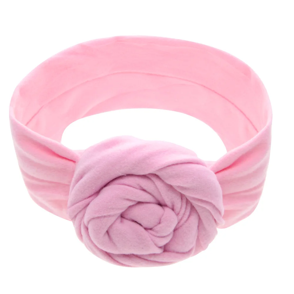 2018 new 1ps only New Flower head band elastic cotton Kids headwrap Floral bead turban Newborns shower gift Newborn headbands | Детская