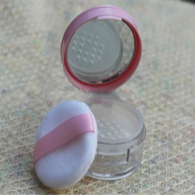 10 г розовый рассыпчатый горшок для пудры портативный Коробка румян