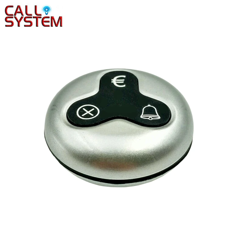 

10pcs/pack 100% waterproof restaurant customers-waiter system K-O3 euro symbol Wireless Table Call Button